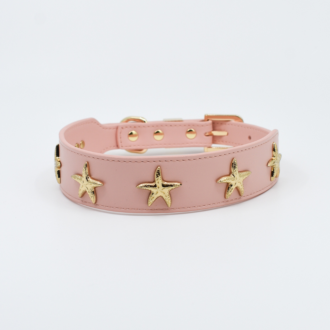 Starfish Collar in Pink & Gold
