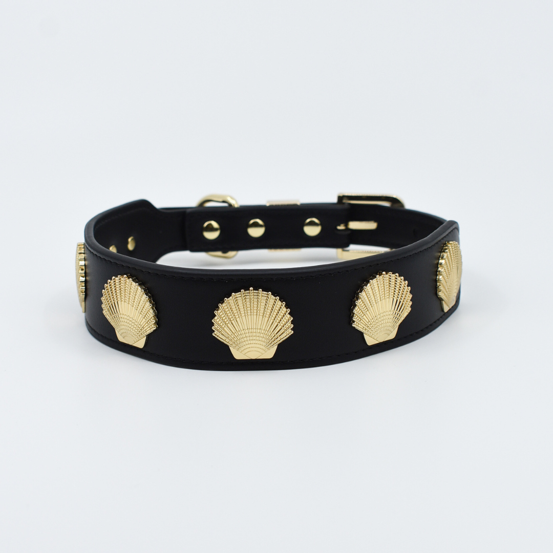 Coastal Collar in Black & Gold