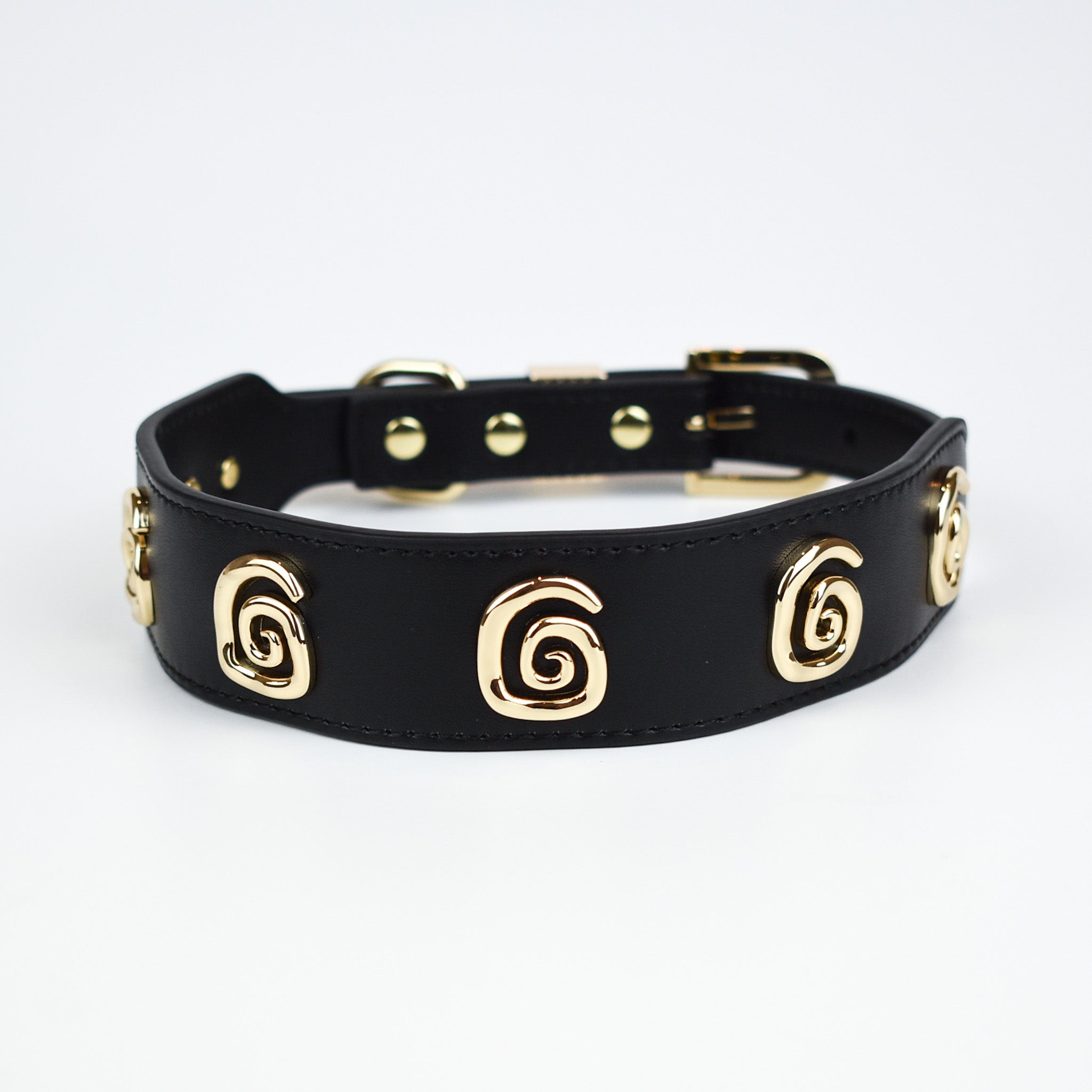 Swirl Collar in Black & Gold
