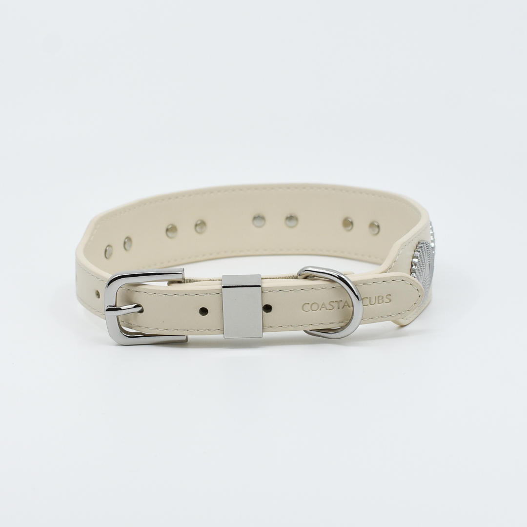 Coastal Collar in Beige & Silver