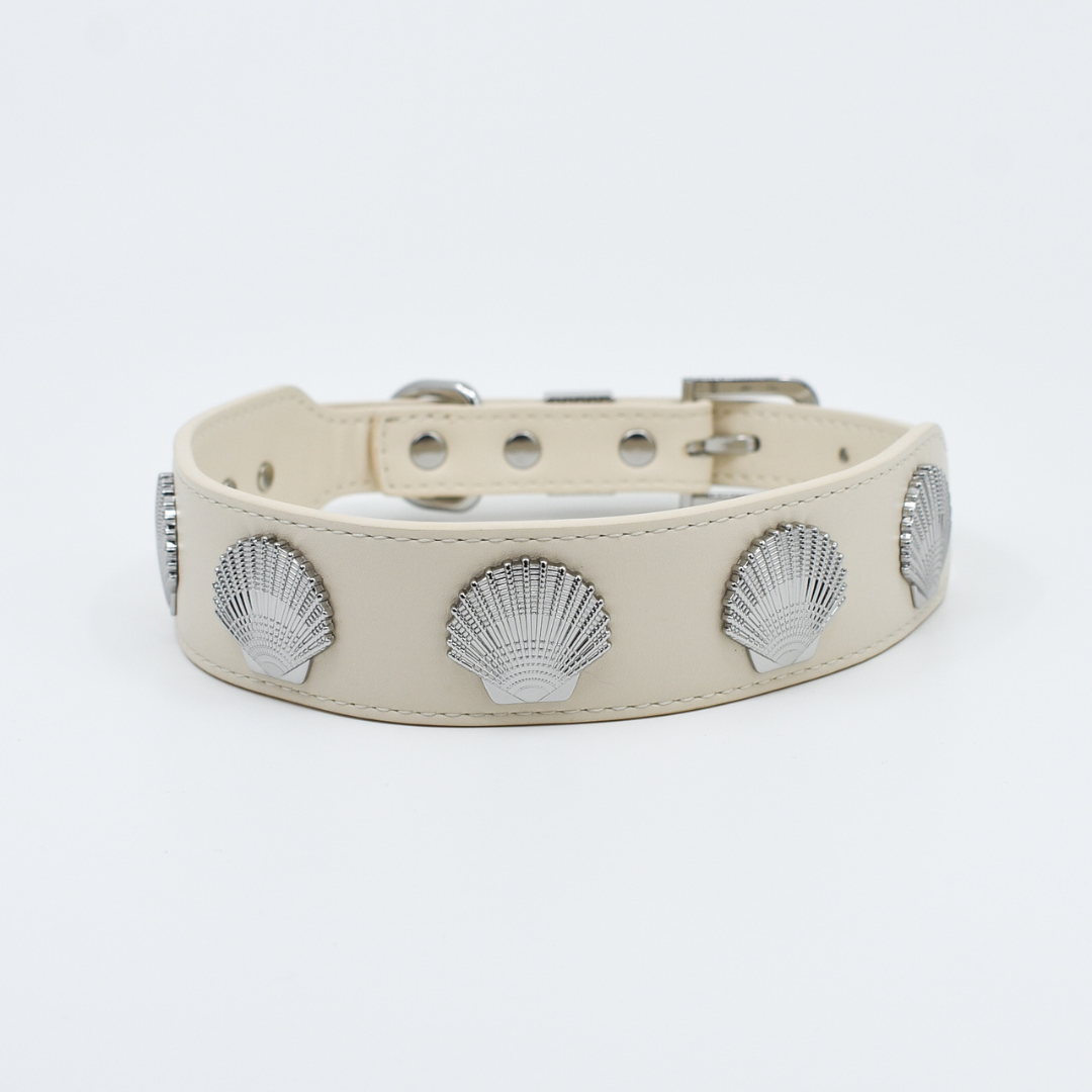 Coastal Collar in Beige & Silver