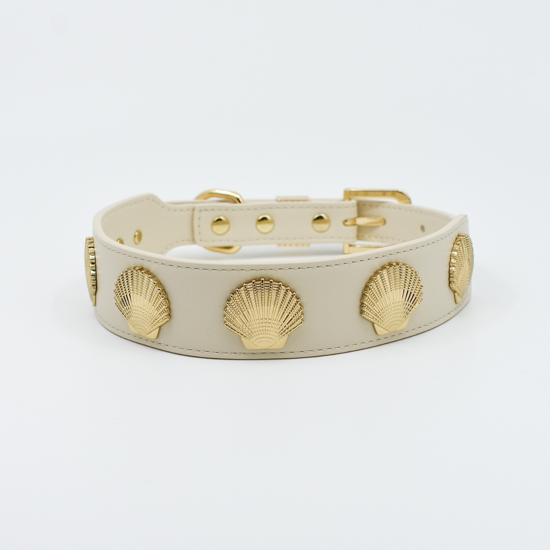 Coastal Collar in Beige & Gold