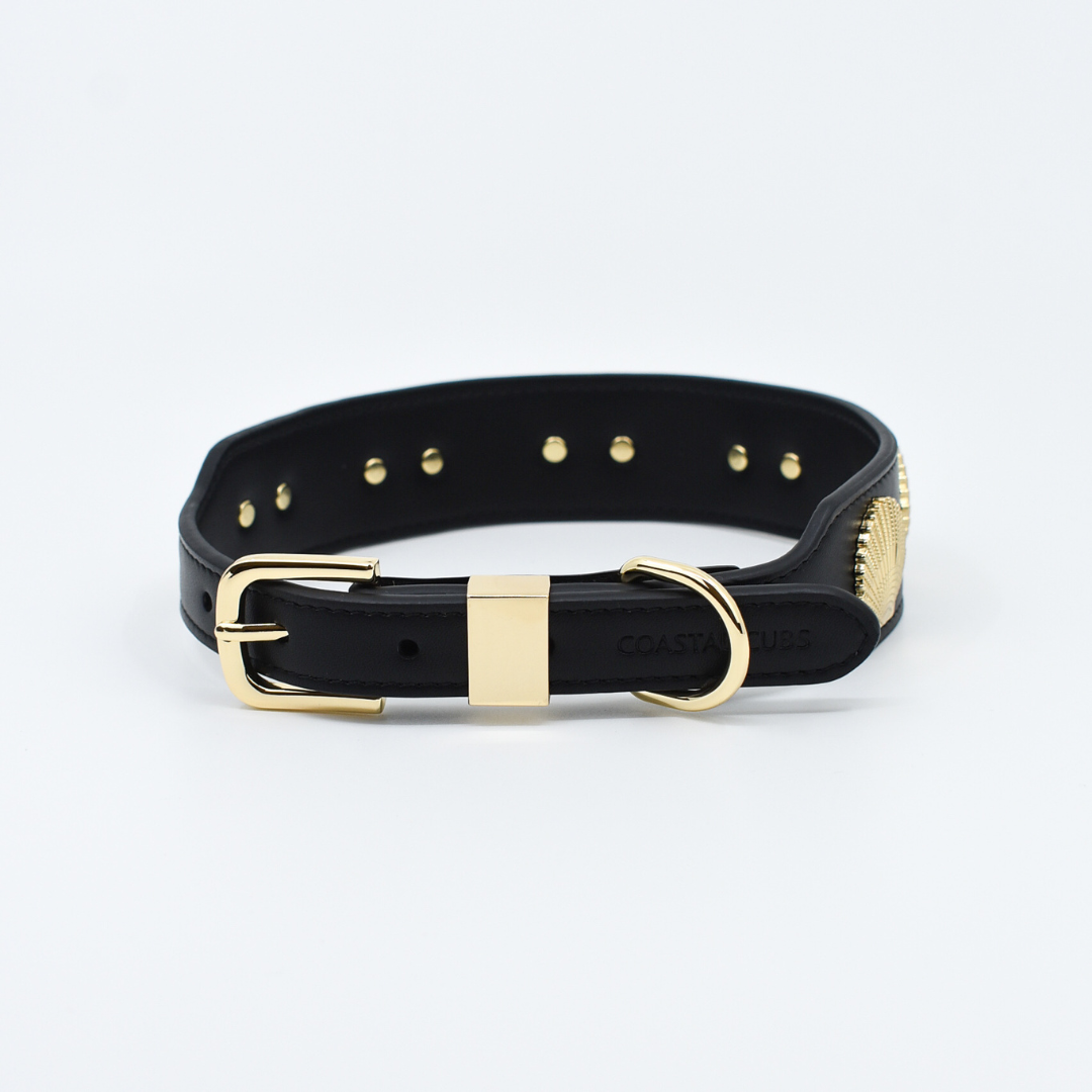 Coastal Collar in Black & Gold