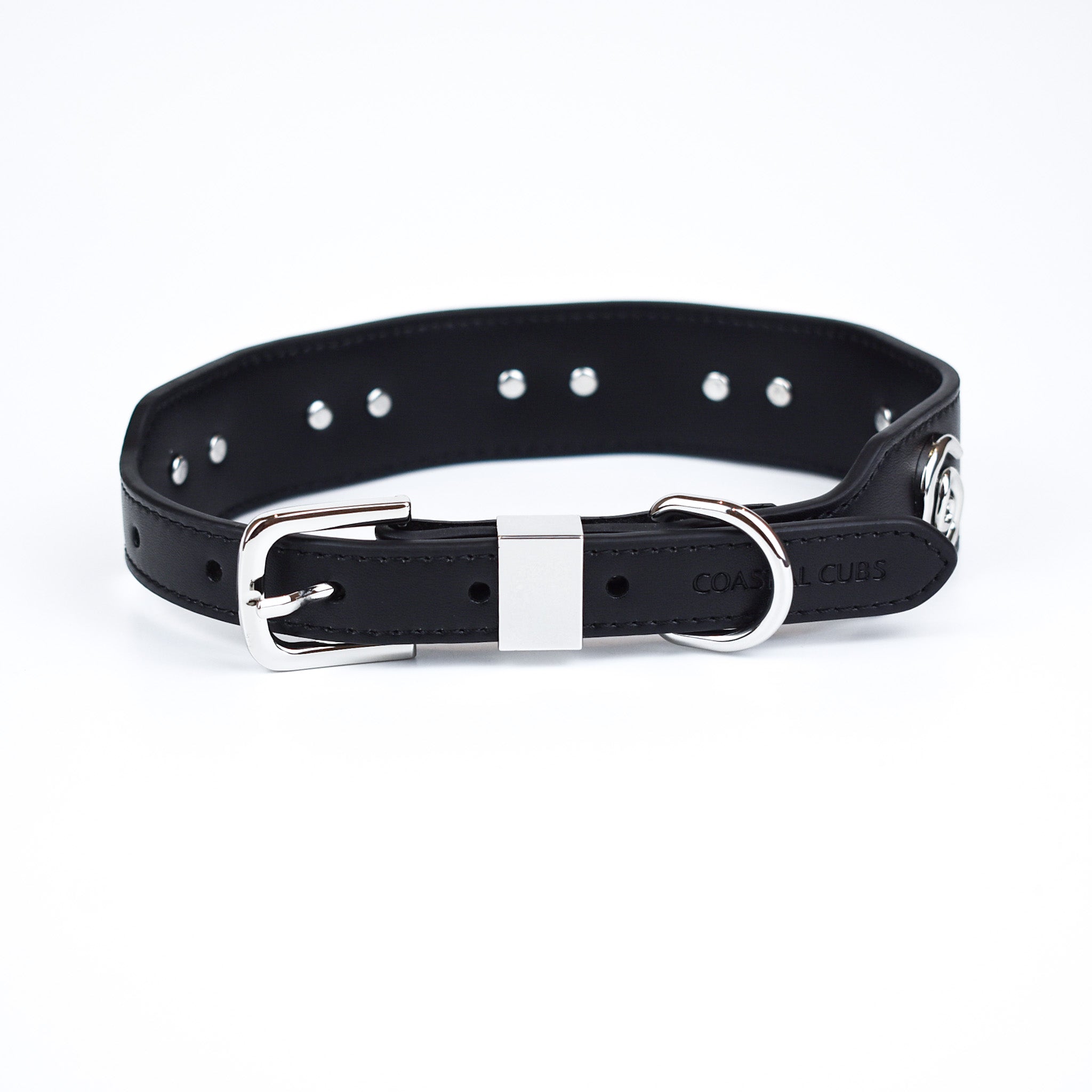 Swirl Collar in Black & Silver